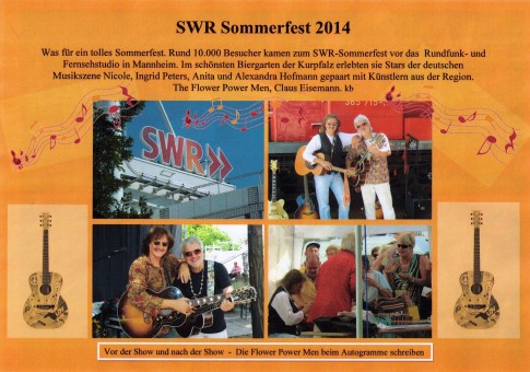 THE FLOWER POWER MEN SWR - Sommerfest 2014