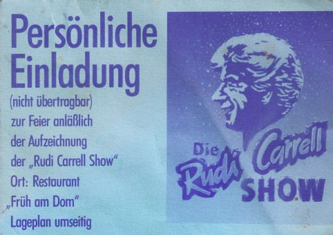 Rainer Schindler in der Rudi Carrell Show 1989 ARD