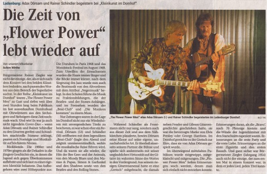 The Flower Power Men Presse Ladenburg (Mannheimer Morgen)